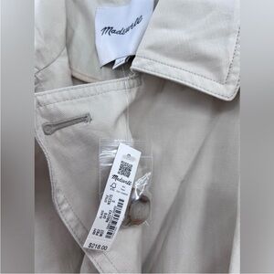 Madewell Belted Trench Coat in Drapey Twill